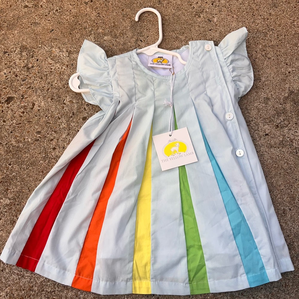 The Yellow Lamb Rainbow Dress